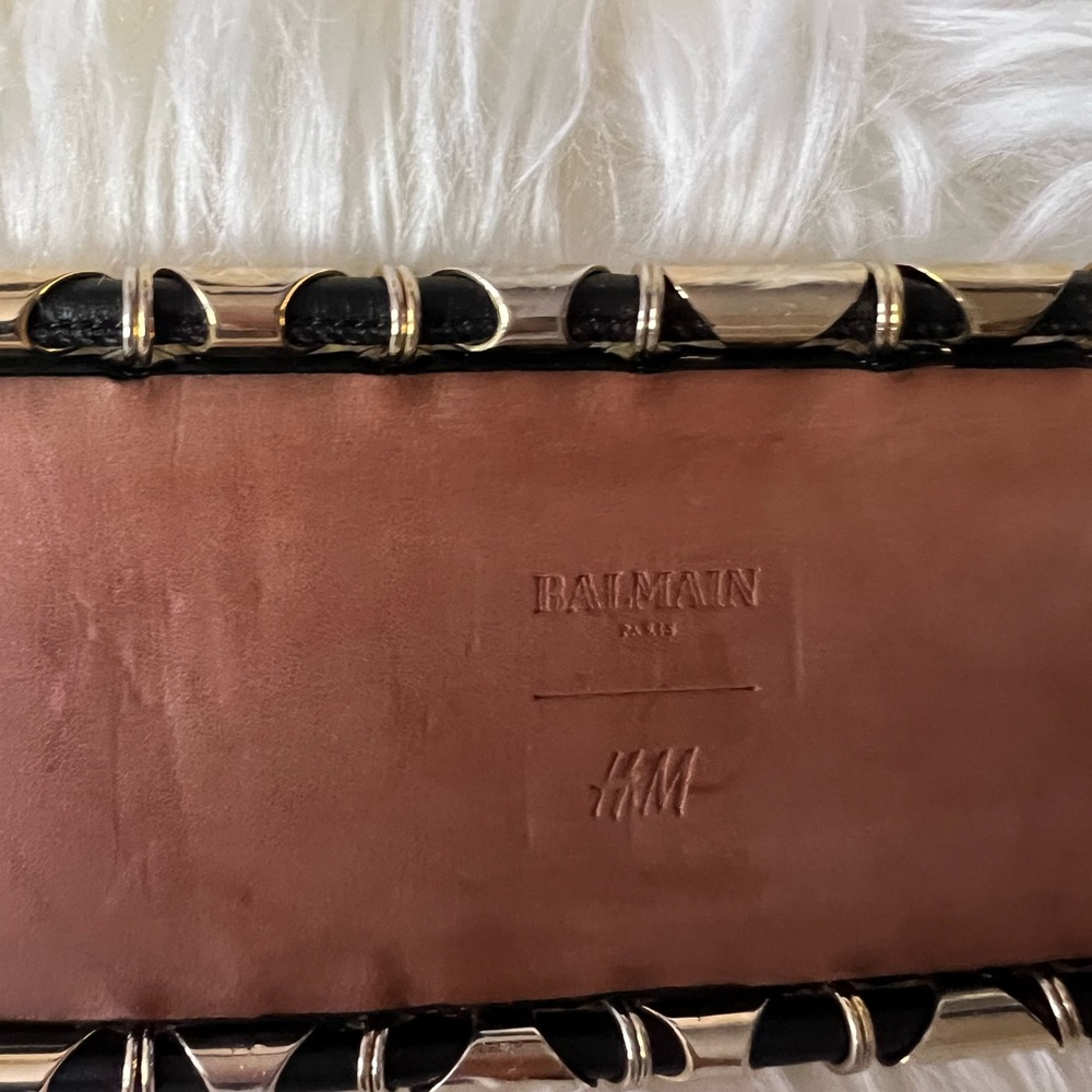 Balmain x H&M Green Suede Wide Belt - Picture 16 of 16